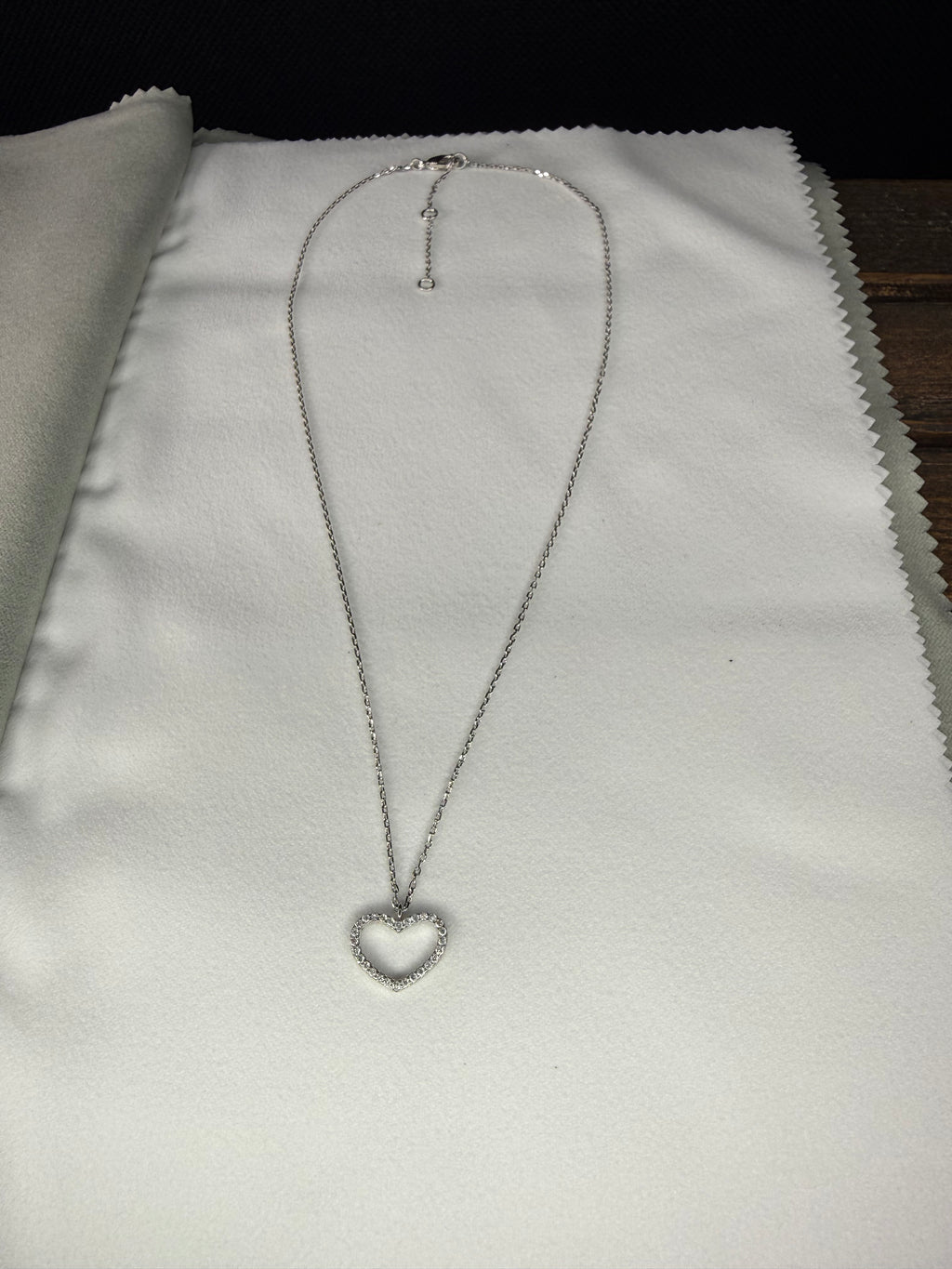 Zirconia Heart Pendant Necklace