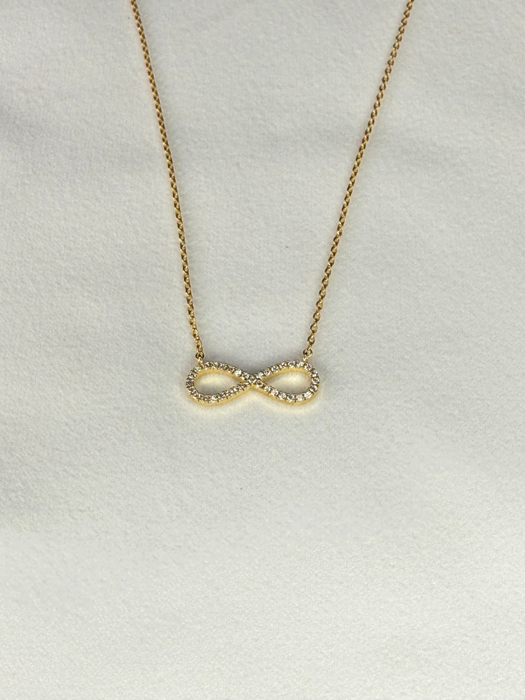 Infinity Loop Pendant Necklace - Gold
