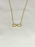 Infinity Loop Pendant Necklace - Gold